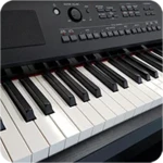 real piano-piano keyboard android application logo